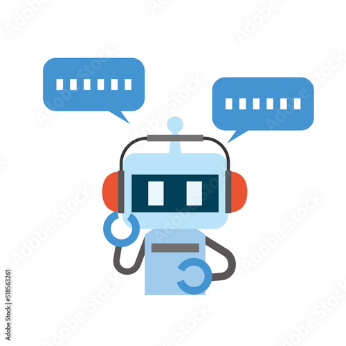 AIチャットのロボット