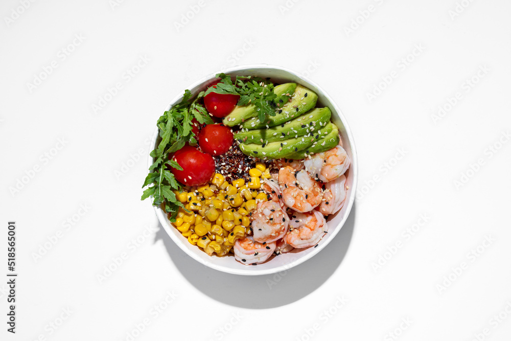 Bowl with shrimp Bowl with shrimp