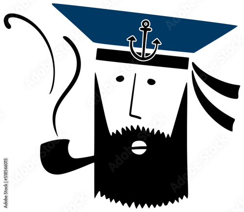 Sailor With Pipe Mid-Century Matchbox Style