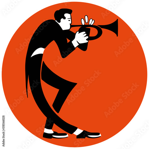 Mid-Century Jazz Trumpet Player