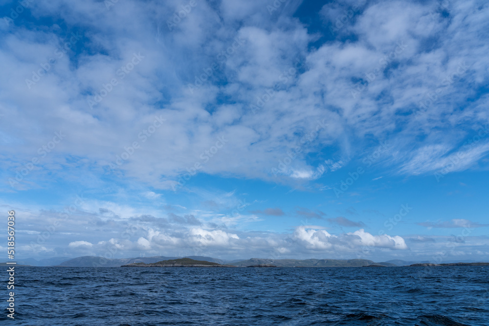 View of the Ocean in Harbak Norway 