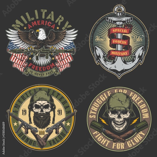 Army soldiers set label vintage