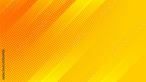 Abstract yellow and orange halftone background dots