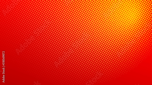 Abstract orange halftone dotted background