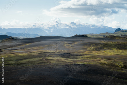 Deserted Icelandic Hiking Trail Landscape  Iceland  6K 