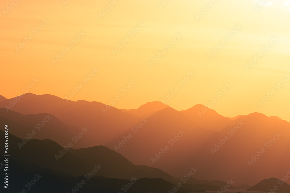 epic sunset above mountain layers in the alps epic sunset above mountain layers in the alps