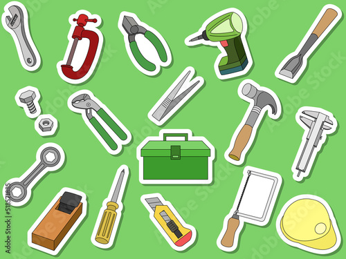 ステッカー風工具アイコンセット