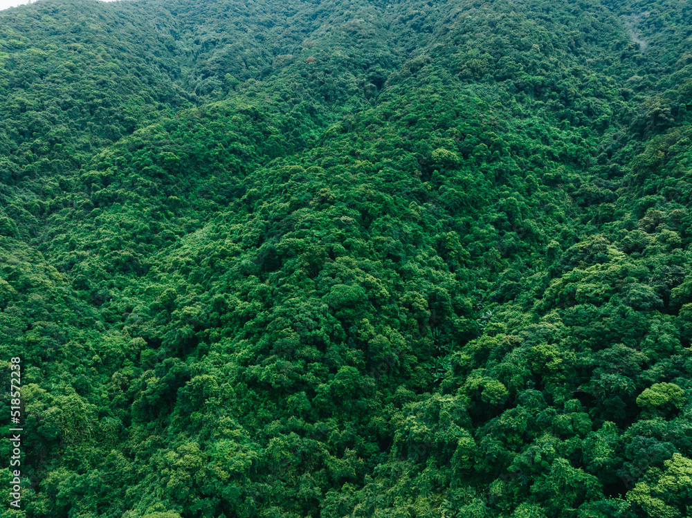 Aerial view of beautiful tropical forest mountain landscape Aerial view of beautiful tropical forest mountain landscape