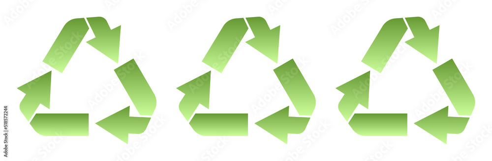 set of recycling icons. recycle logo symbol.Set recycle signs. vector illustration set of recycling icons. recycle logo symbol.Set recycle signs. vector illustration