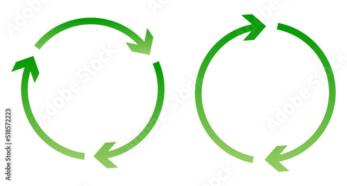set of recycling icons. recycle logo symbol.Set recycle signs. vector illustration