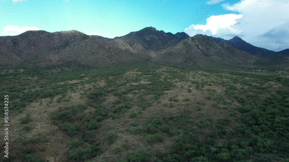 Aerial of majestic desert mountains in southern Arizona Aerial of majestic desert mountains in southern Arizona