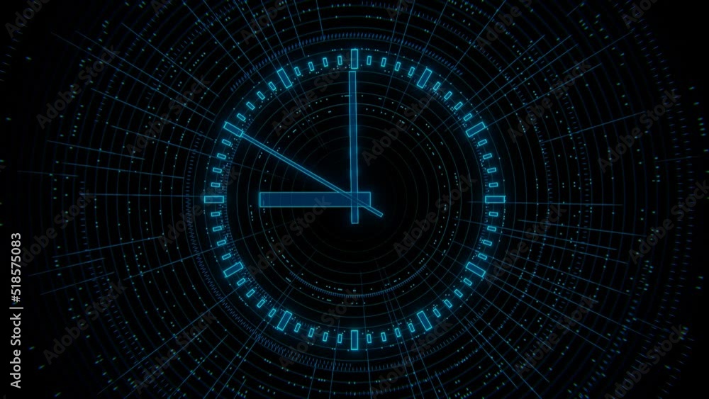 Countdown on the clock in 15 seconds to 9 hours Countdown on the clock in 15 seconds to 9 hours