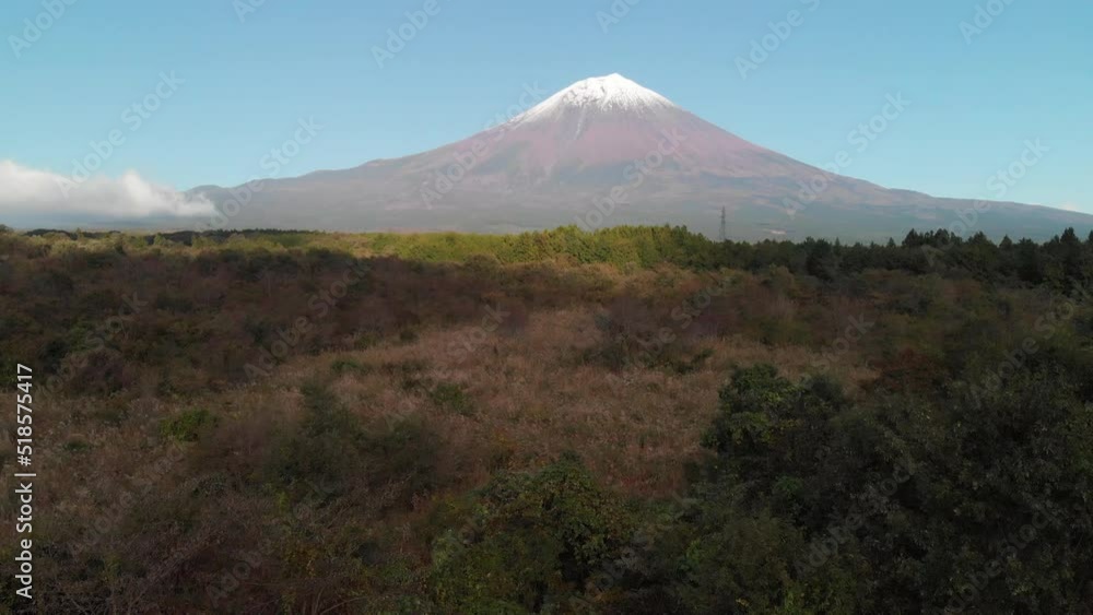 Aerial view of the mount Fuji during autumn in Japan. Aerial view of the mount Fuji during autumn in Japan.