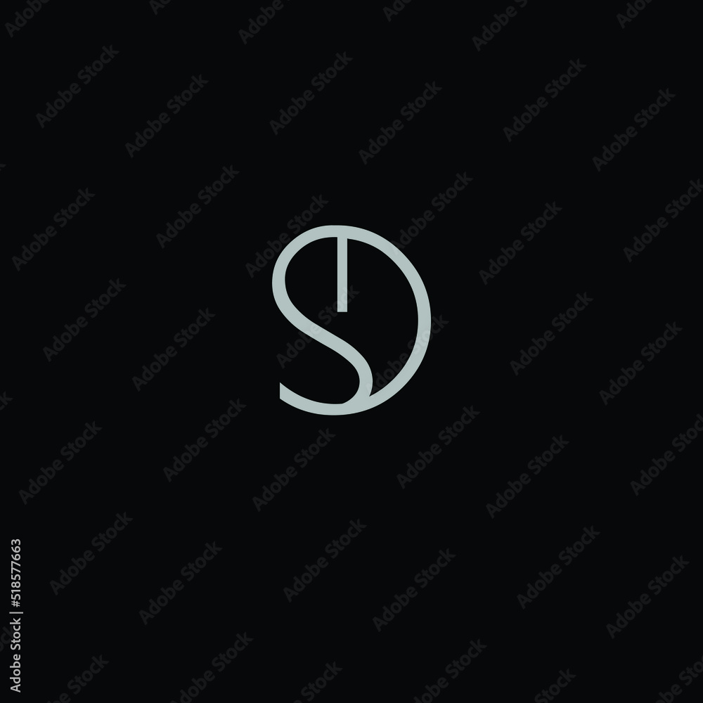 Creative Professional Trendy and Minimal Letter SD Logo Design in Black and White Color, Initial Based Alphabet Icon Logo in Editable Vector Format Creative Professional Trendy and Minimal Letter SD Logo Design in Black and White Color, Initial Based Alphabet Icon Logo in Editable Vector Format