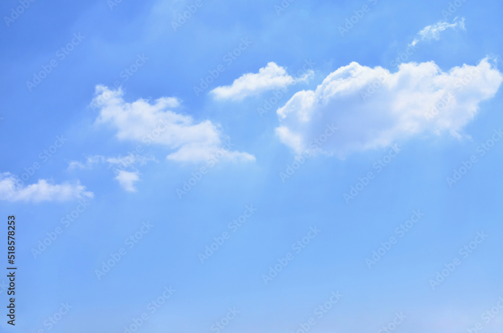  Blue Sky With Scattered Clouds 