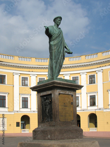 Monument to Duke Richelieu in Odessa, Ukraine 