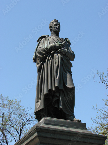 Monument to Prince Vorontsov in Odessa  Ukraine