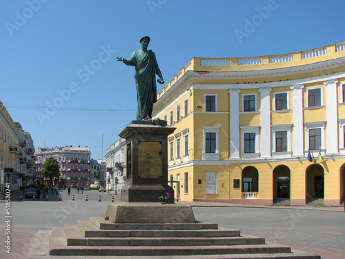 Monument to Duke Richelieu in Odessa, Ukraine 