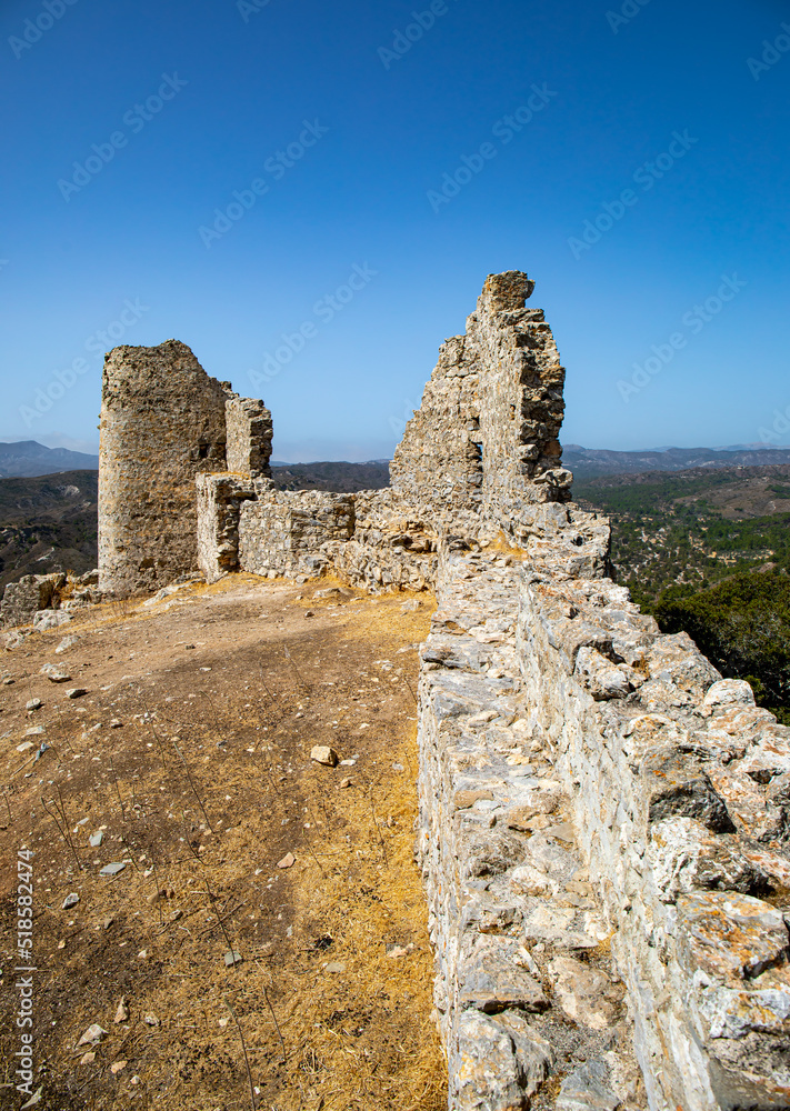 Castle of Asklipio on Rhodes island