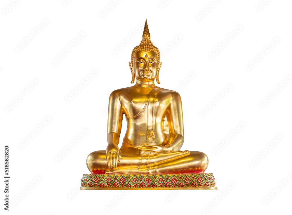 Golden buddha isolated on whitebackground with clipping path Golden buddha isolated on whitebackground with clipping path