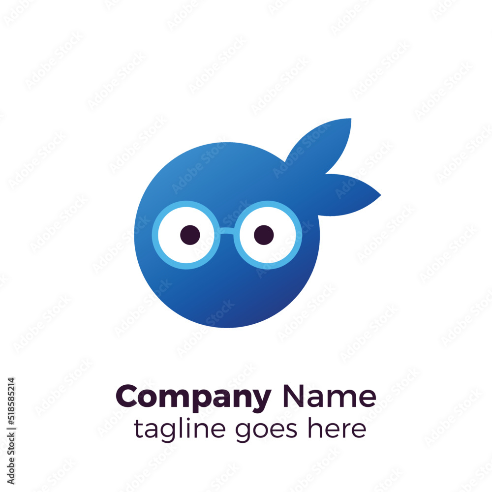 Naklejka premium geek ninja logo professional simple logo vector illustration design template
