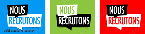 Nous recrutons