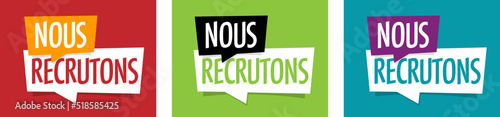Nous recrutons