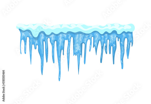 IcIllustration of icicle for decoration. 