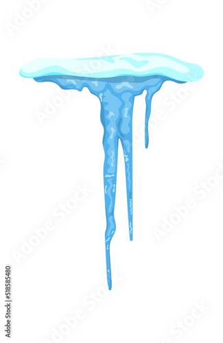 IcIllustration of icicle for decoration. 