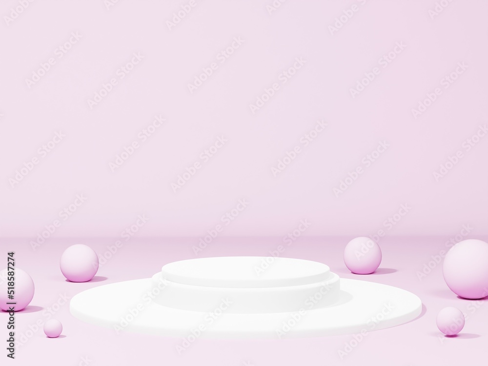 3d rendering podium abstract background with circle art 3d rendering podium abstract background with circle art