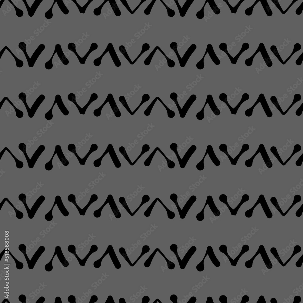 Vector. Abstract monochrome ethnic seamless pattern. Artistic background hand drawn simple shapes of angle brackets, checkmarks. Mosaic abstract background. Repeating geometric texture. Dividers. Vector. Abstract monochrome ethnic seamless pattern. Artistic background hand drawn simple shapes of angle brackets, checkmarks. Mosaic abstract background. Repeating geometric texture. Dividers.