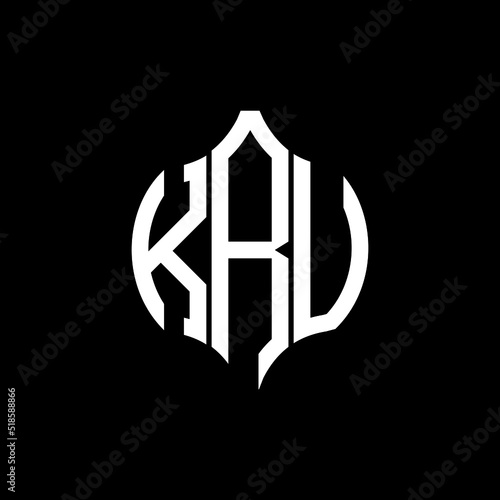 KRV letter logo. KRV best black background vector image. KRV Monogram logo design for entrepreneur and business.
 photo