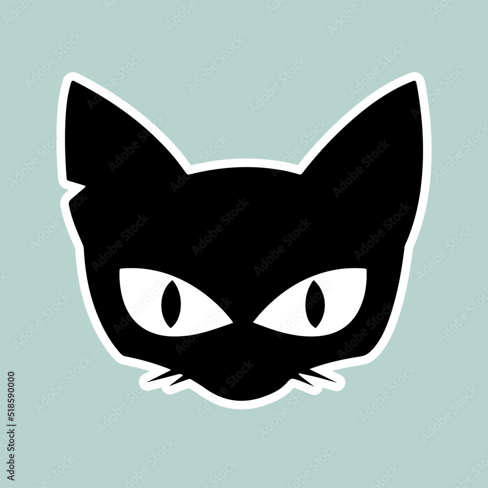 Black stray cat as sticker for web design. Dark kitten as sticker for design websites, clothes, accessories, logos, signs, icons, applications or social network communication. Black stray cat as sticker for web design. Dark kitten as sticker for design websites, clothes, accessories, logos, signs, icons, applications or social network communication.