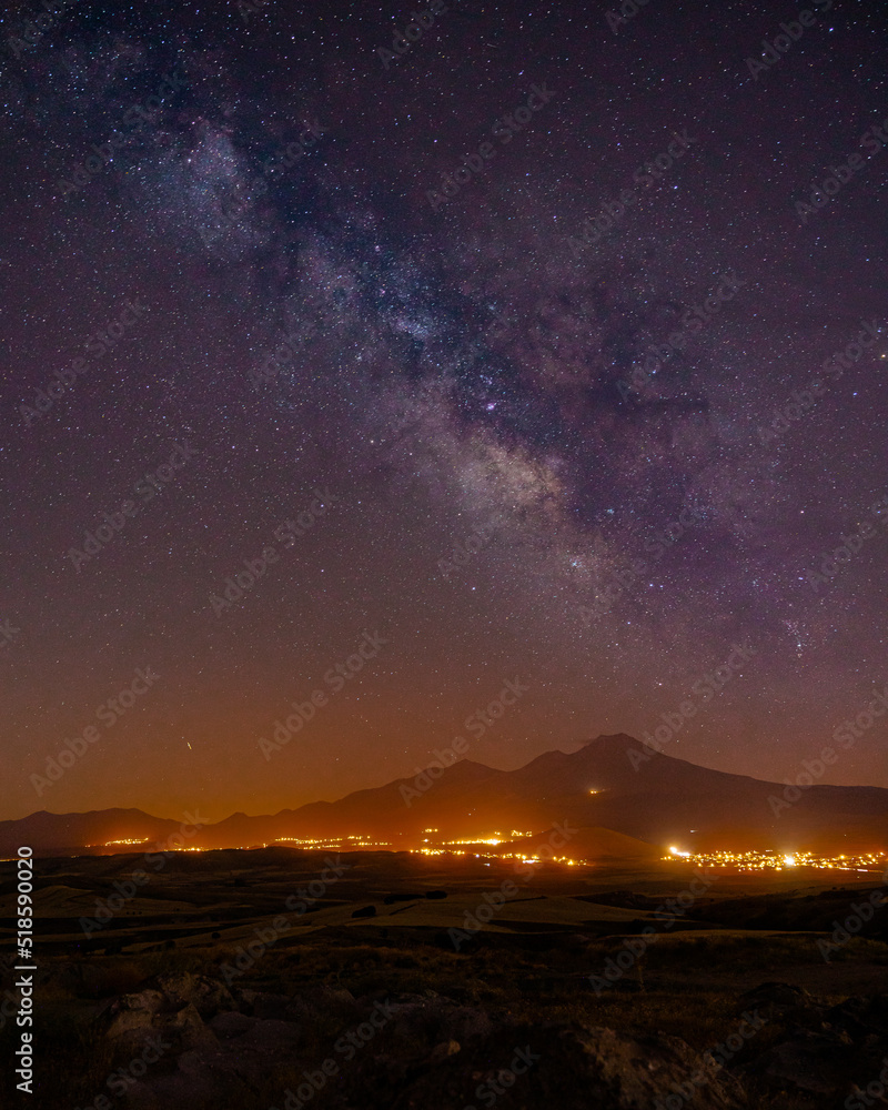 Fototapeta premium Ancient city near Hasan Volcano in Turkey.