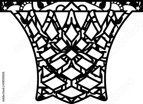Mandala for adult coloring book,coloring page,print on product, laser cut, paper cut and so on. Vector illustration.



