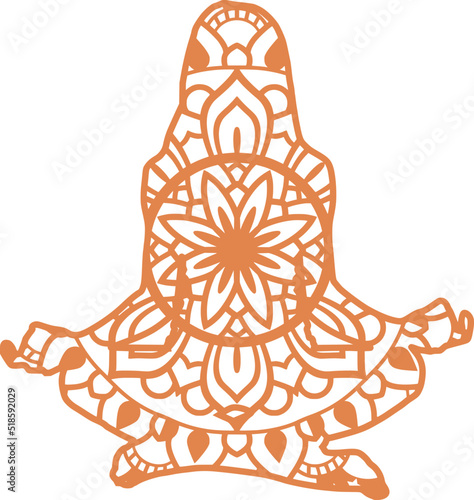 Mandala for adult coloring book,coloring page,print on product, laser cut, paper cut and so on. Vector illustration.


