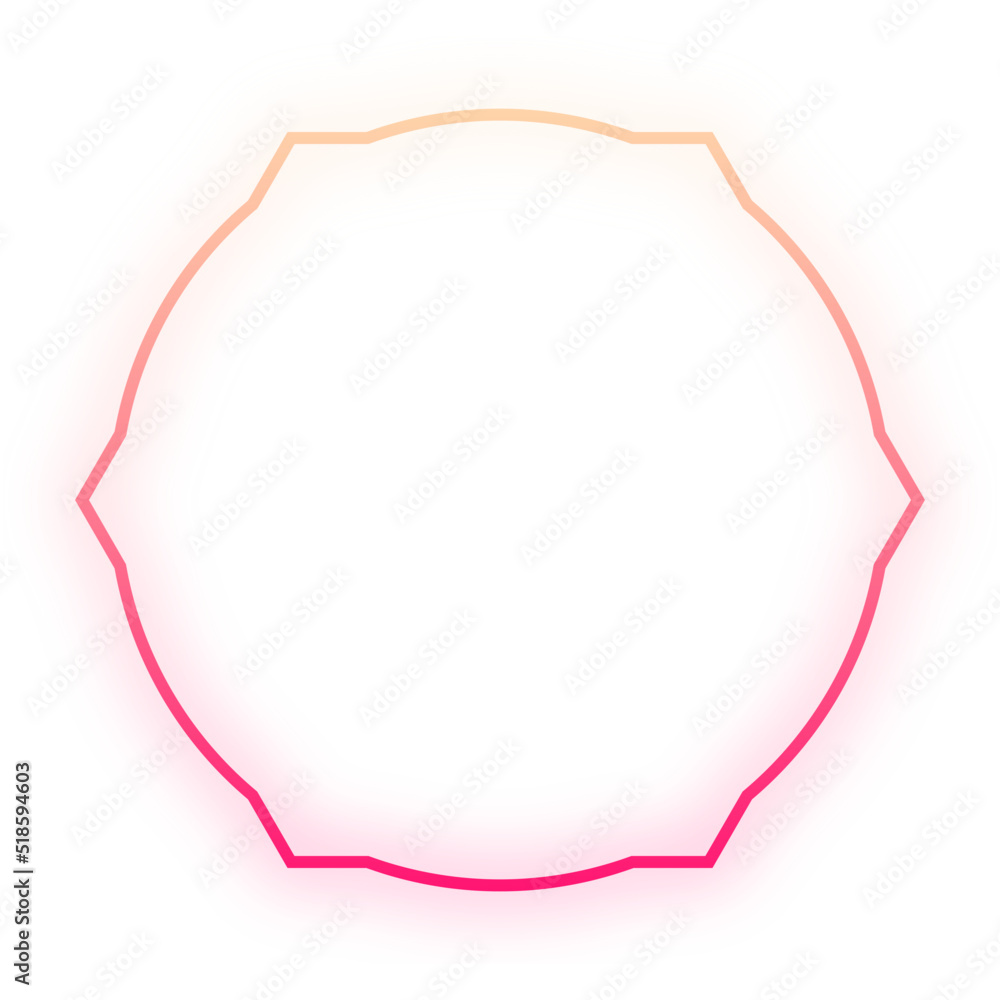 glow geometric frame
