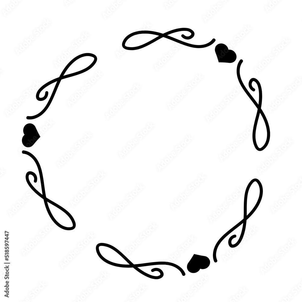 abstract heart circle frame
abstract heart circle frame