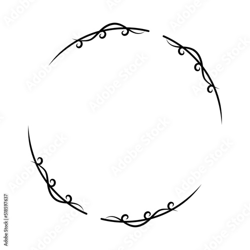 abstract circle frame
