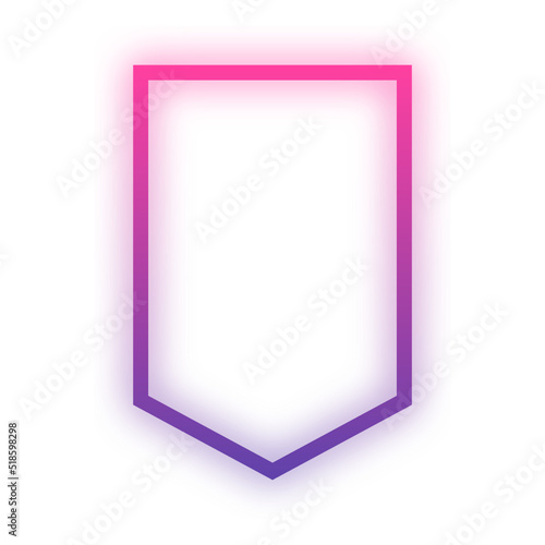 glow gradient badge frame 