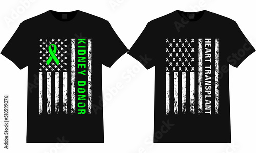 Kidney Donor - Heart Transplant T Shirt Design