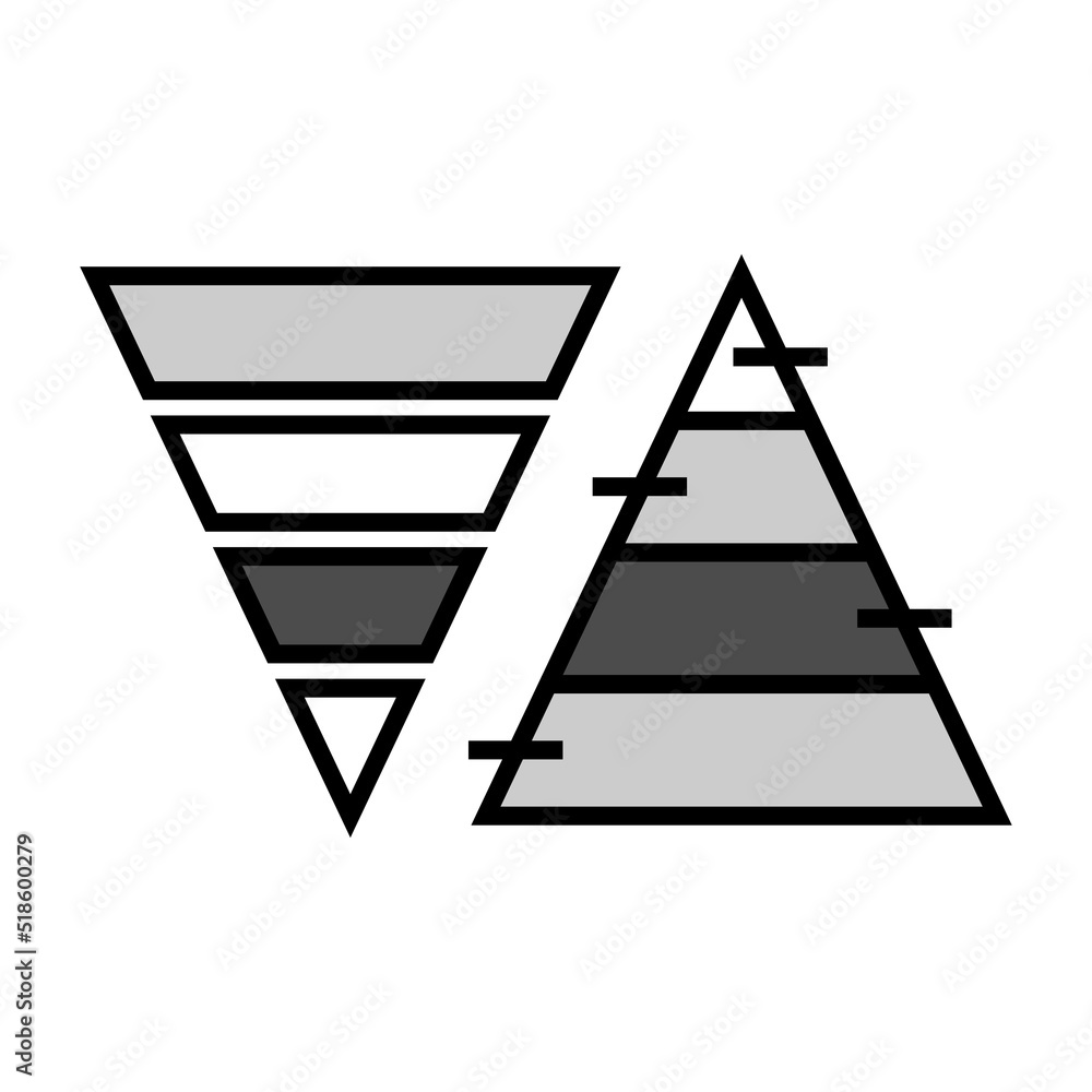 Currency market graph icons set. Vector. Currency market graph icons set. Vector.