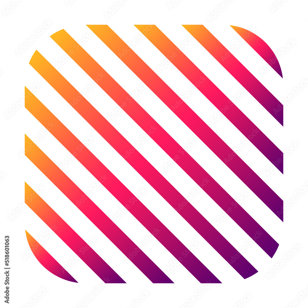 Obraz premium gradient square slant line 