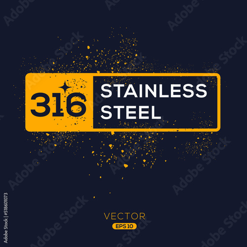Creative (Stainless steel Grade 316) Icon, Vector sign.