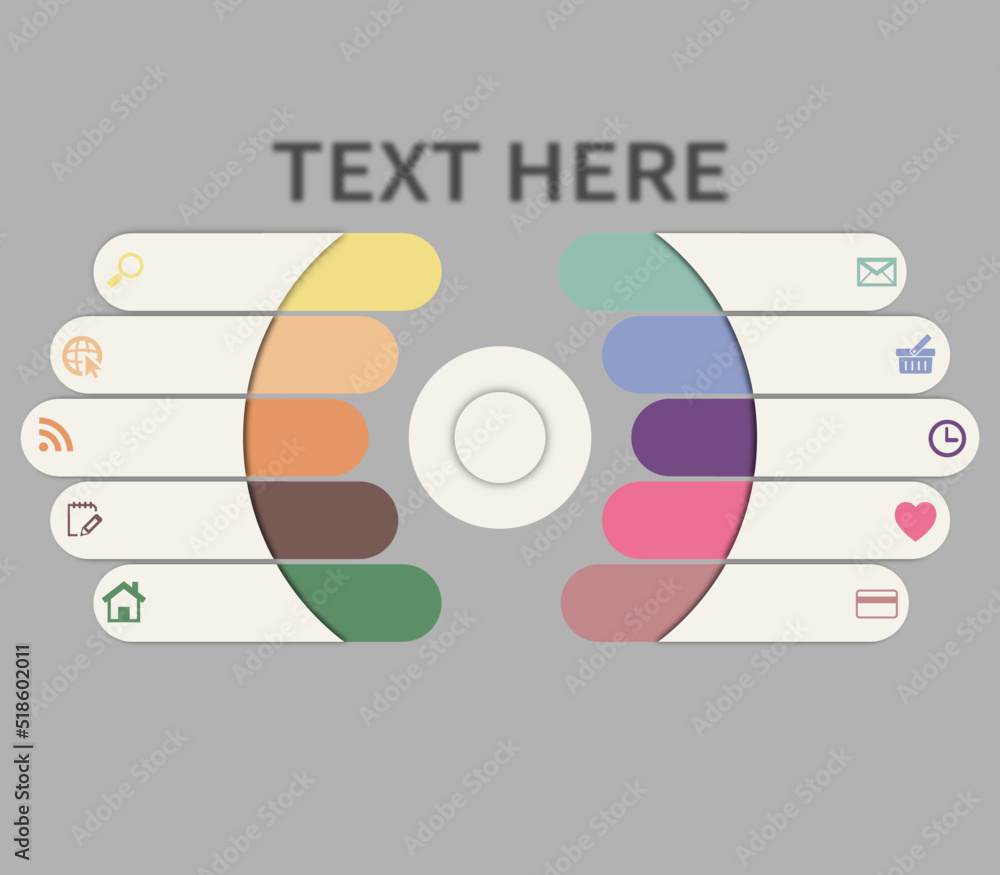 Vector infographic design template . It can be used for process ...