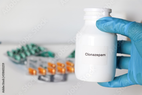 Clonazepam ,medicines are used to treat sick people. photo