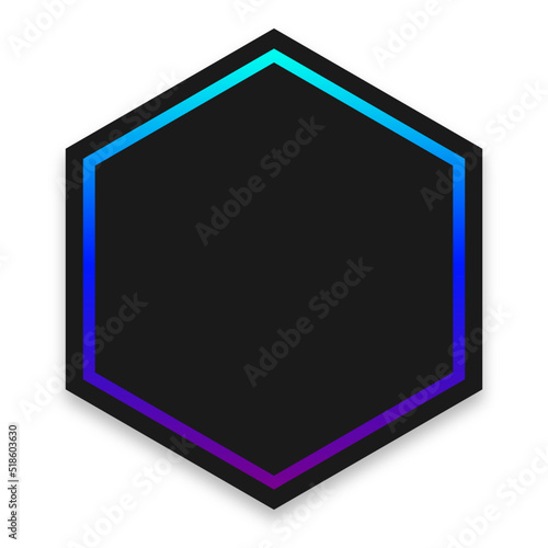 hexagon gradient dark background 