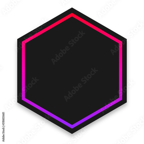 hexagon gradient dark background 