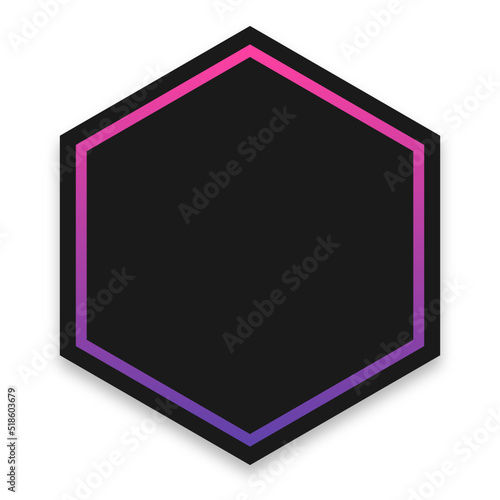 hexagon gradient dark background 