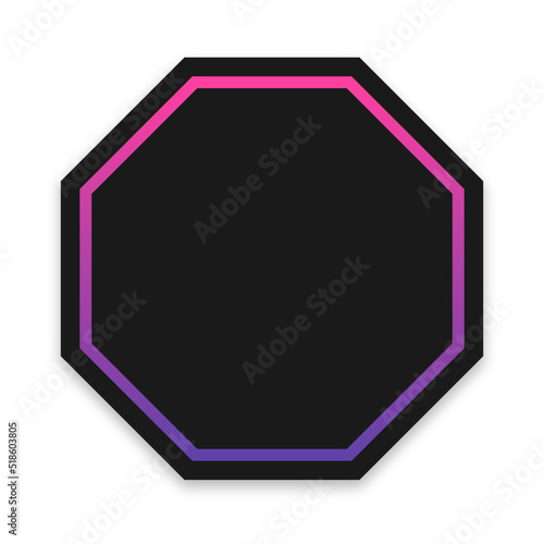 octagon gradient dark background 